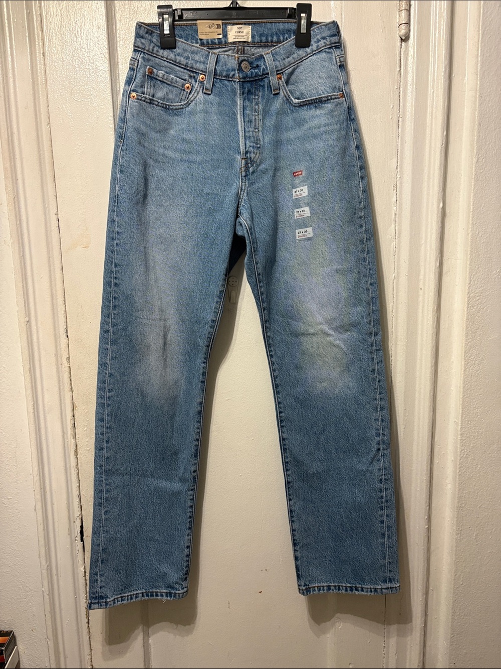 Levi's Light Blue Women's  Curve Straight Leg Jeans